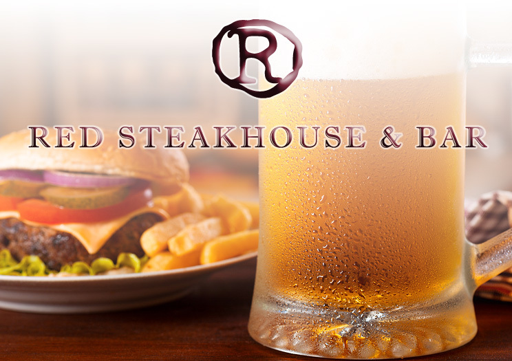 Get a Beer & a Burger for $20 at Red Steakhouse & Bar on Thursdays 